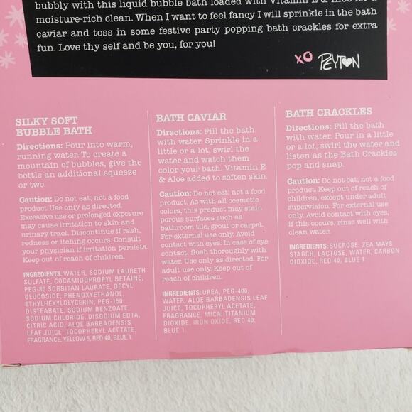 2 Hallu Bath Bundle Kit Uncork & Love Thy Self Bath Bubbles, Fizzer Salt - Picture 6 of 6